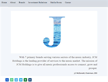 Tablet Screenshot of jcmholdings.com